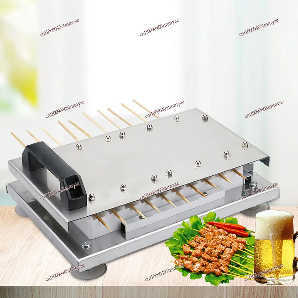 

Commercial Stainless Steel Barbecue Meat Skewer Manual Meat Skewer Machine Stainless Steel Penetrator