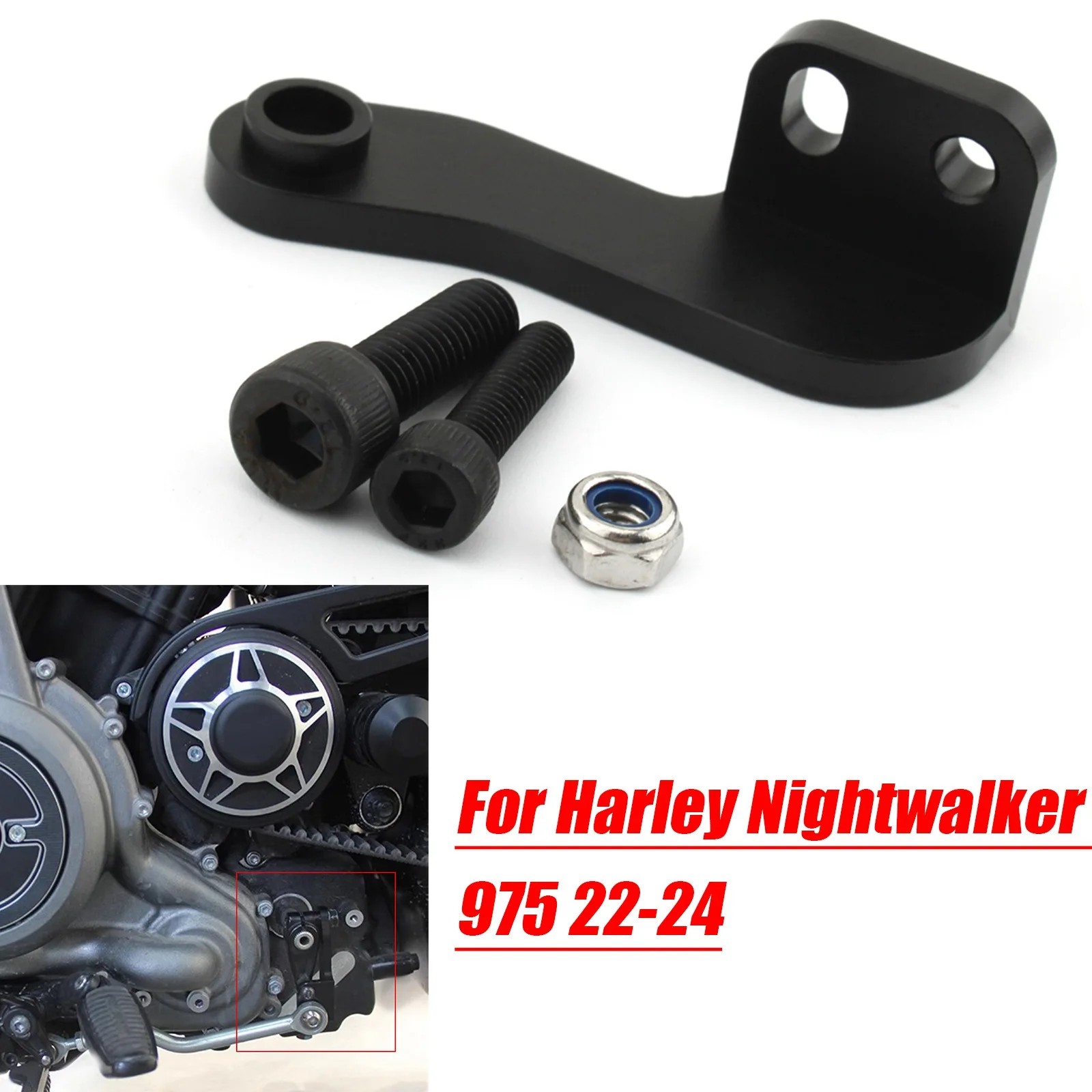 Motocyklowy wspornik dźwigni zmiany biegów Zestaw redukcyjny dźwigni zmiany biegów do Harley Nightster 975 RH975 RH 9775 Special 2022 2023 2024