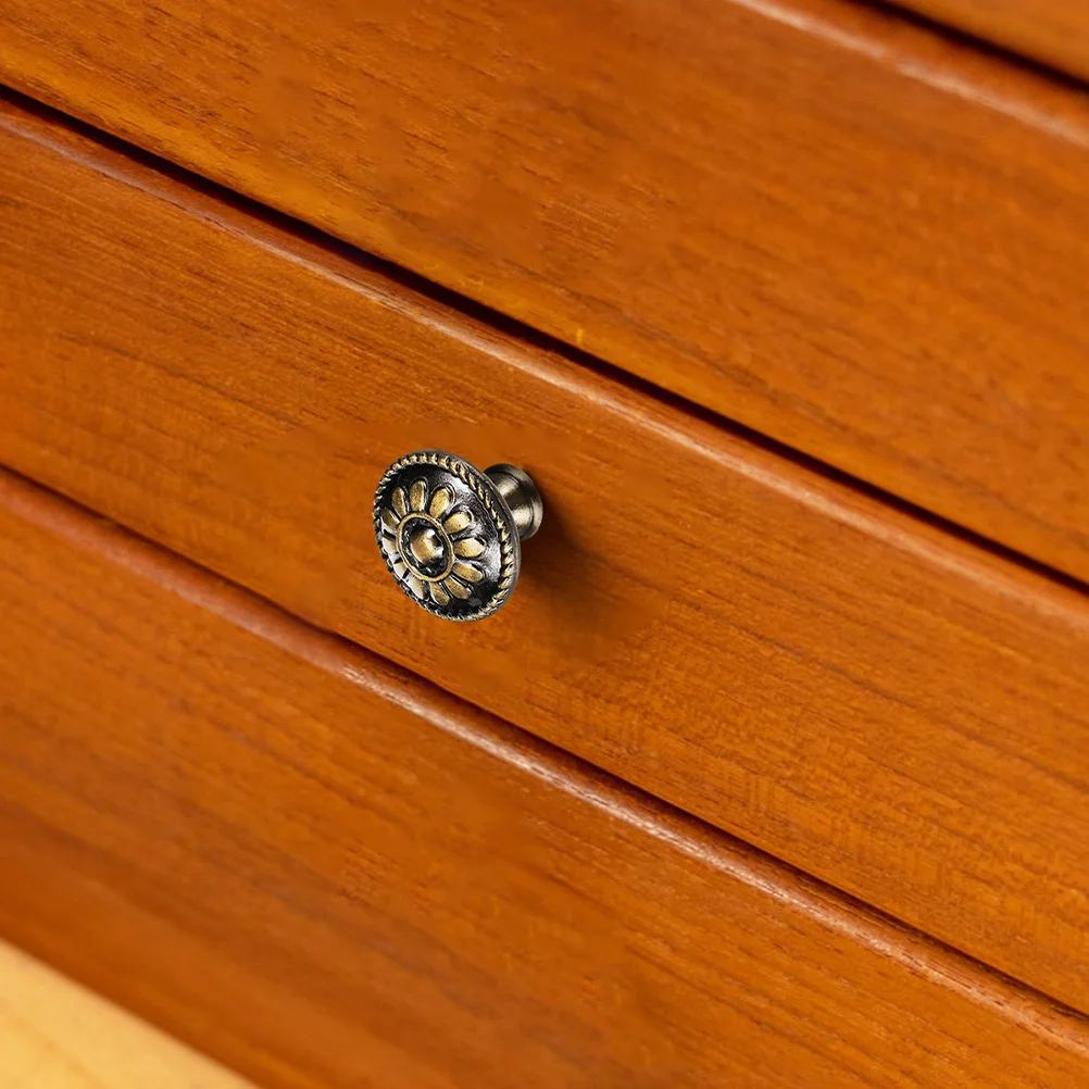 

1Set Cabinet Knobs Round Door Handles Kitchen Drawer Pulls Vintage Cabinet Hardware for Bedroom Furniture