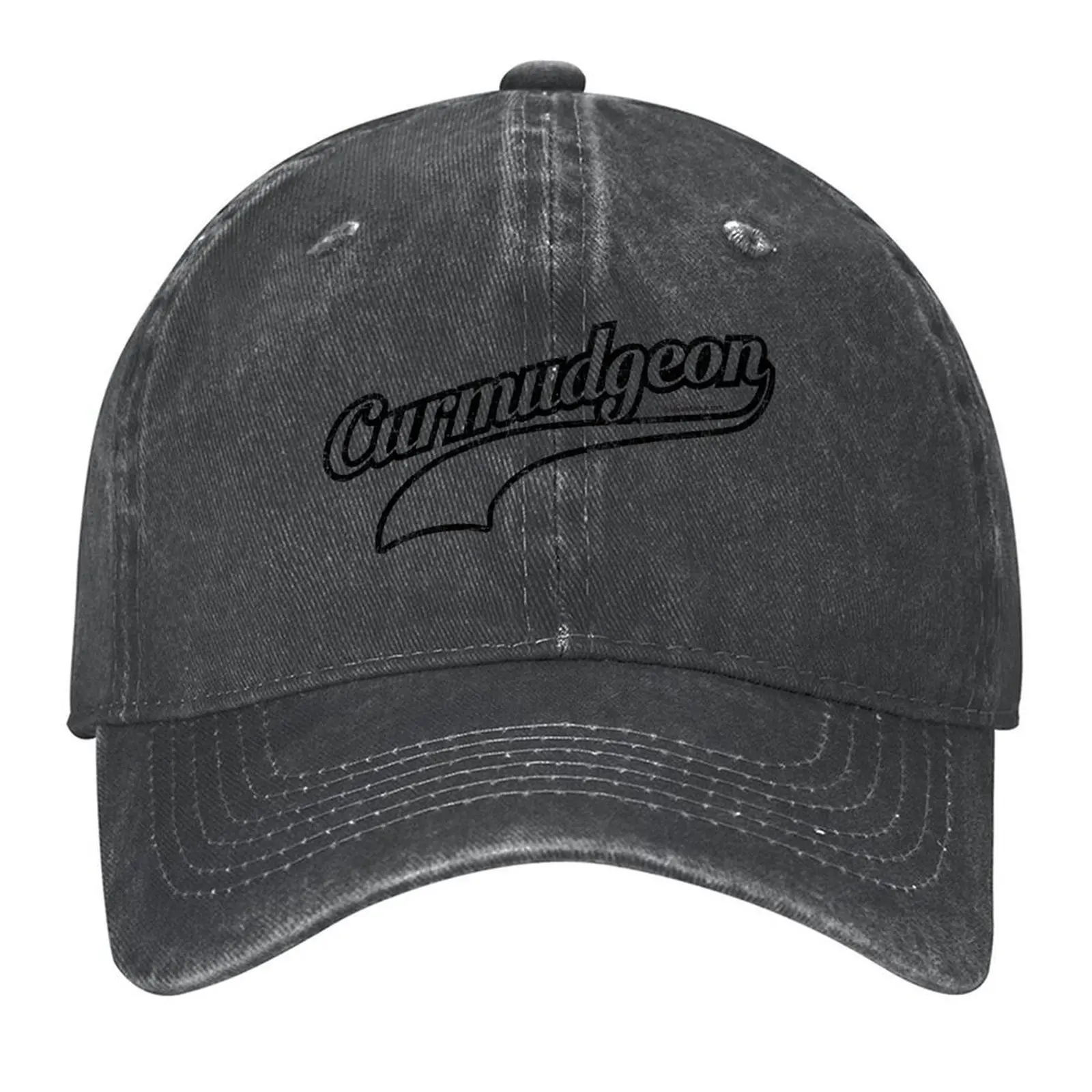 

Curmudgeon (salty, grumpy old man) - funny Baseball Cap hard hat New In The Hat black Designer Hat Hats For Women Men's