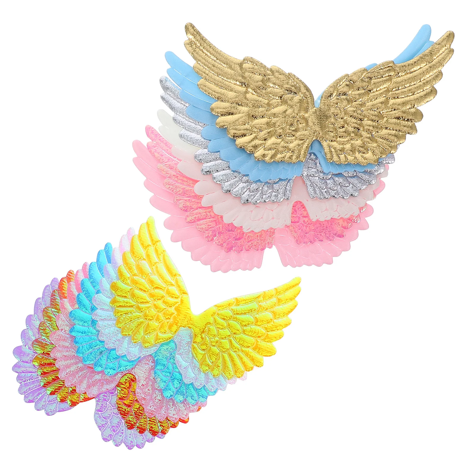 

24Pcs Party Decoration Wing Patches for DIY Costume Accessories Backpack Craft Sewing Repair Ornaments Wing Embossed Applique
