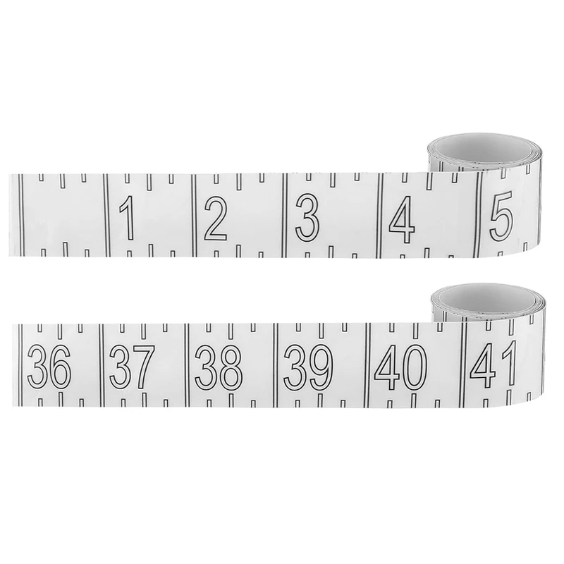 A57T 72 Inch Fish Measuring Tape Waterproof Fish Ruler Sticker Decal Clear Self Adhesive Fish Ruler for Boat Fishing