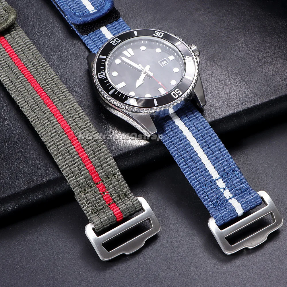 20mm 22mm Premium Nylon Watch Strap for Tudor for Seiko Military Sport Canvas Watchband for Rolex Men's Replacement Wrist Band