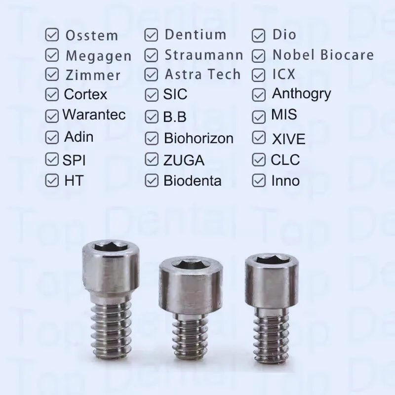 

Implant abutment multi unit screw Titanium for Megagen Bidoia Biodenta SPI CLC Astra Anthogry Biohorizon MU Screw1pc