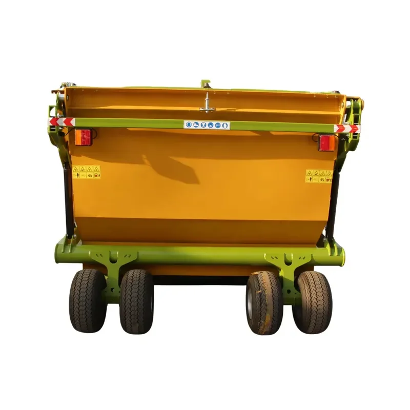 Flail Mower with Collector Tackling Thick Vegetation Flail Mower with Grass Collector