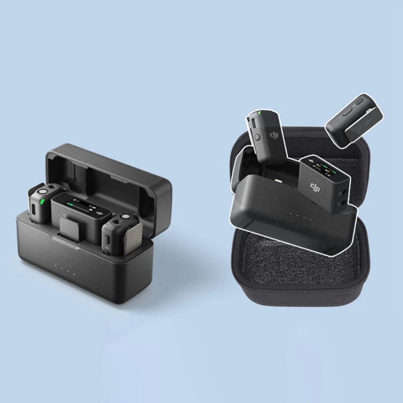 Per DJI Mic Custodia per microfono wireless Custodia da trasporto portatile impermeabile Mini borsa Scatola protettiva Accessori