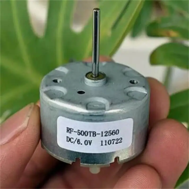 3-12V 2700 rpm Low Speed Large Torque RF-500TB-12560 Motor For Miniature Fragrance Sprayer Humidifier Nebuliser Electric Fan