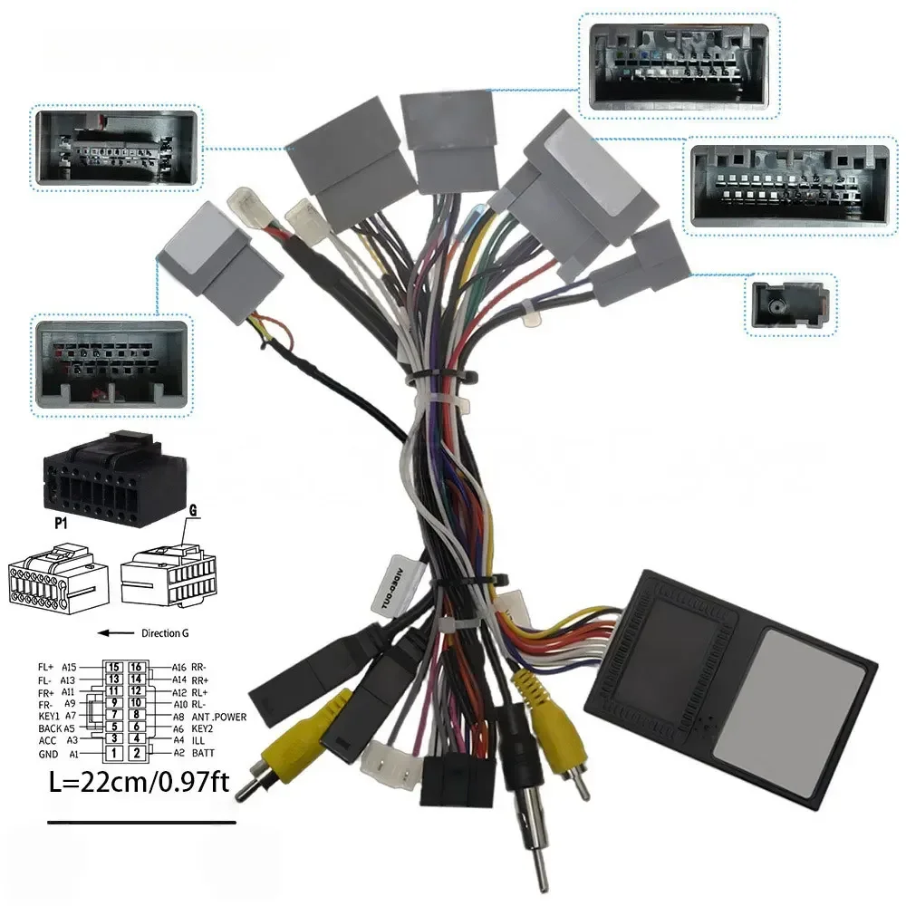 

Small Screen Power Cable For Honda For Civic For CRV For CR-V 2017 HD-RZ-06 For In-Car Stereo Navigation System Wiring Harness