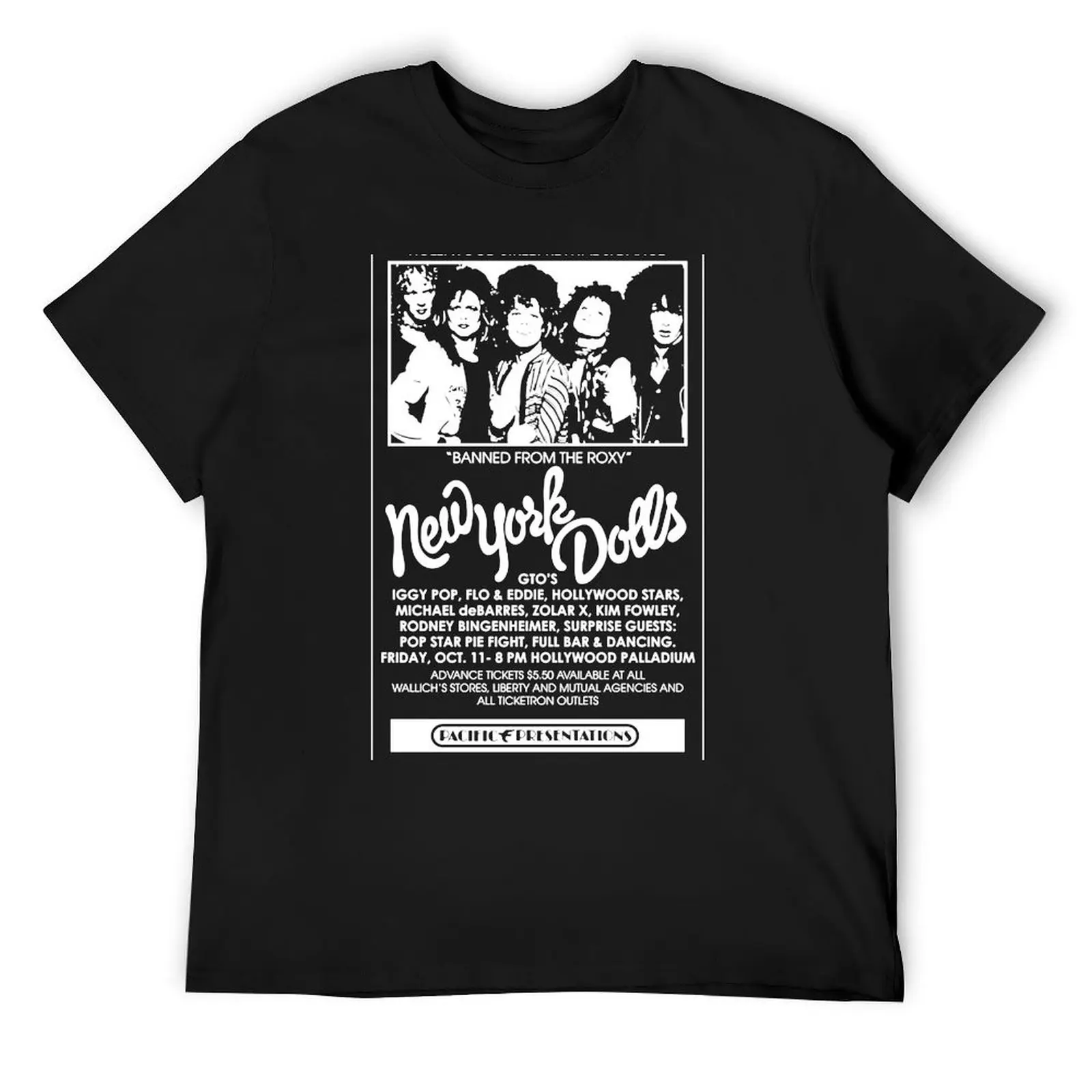 

New York Dolls Show Poster T-Shirt Louboutins shirts graphic fashion shirts mens graphic t-shirts hip hop