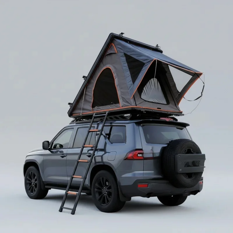 Waterproof Ultra Thin Windproof Quick Setup Roof Top Tent Large Windows