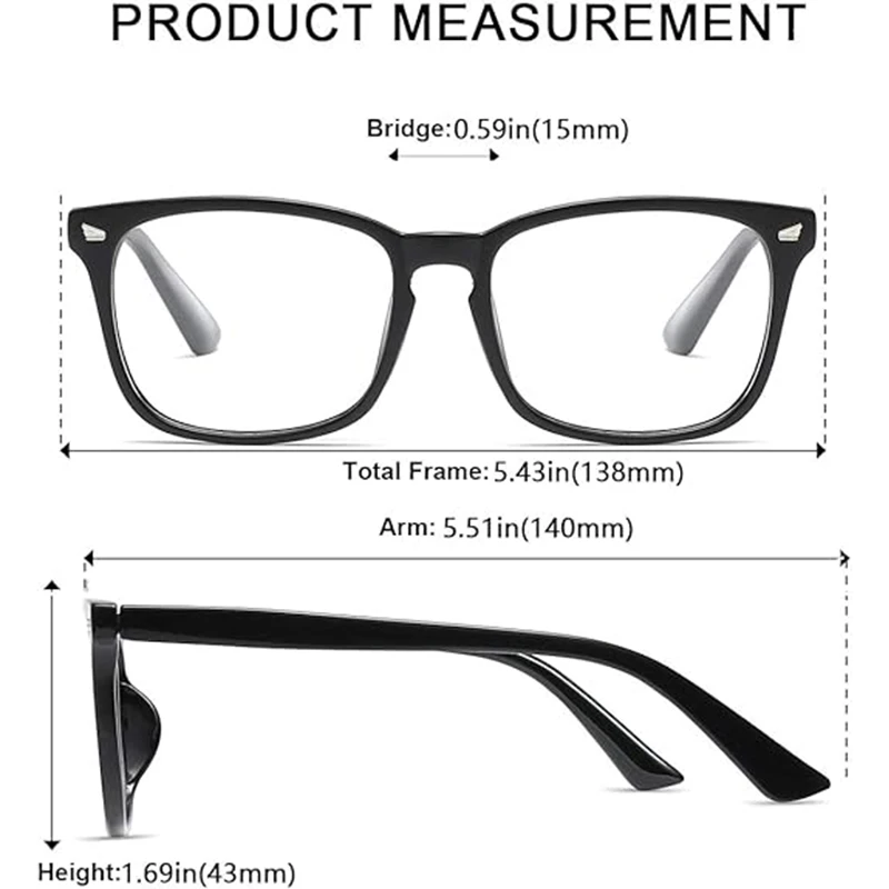 Progressive Multifocal Anti Reading Glasses, Auto Focus Dual Vision Presbyopic Eyeglasses for Men Women, Near Far Sight Readers