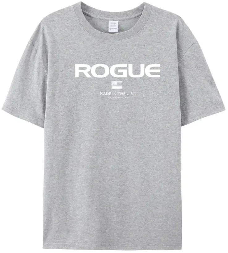 Classic High Quality Breathable and Stylish Rogue Fitness T-Shirt Casual Tops for Men Tshirt Clothing Designer