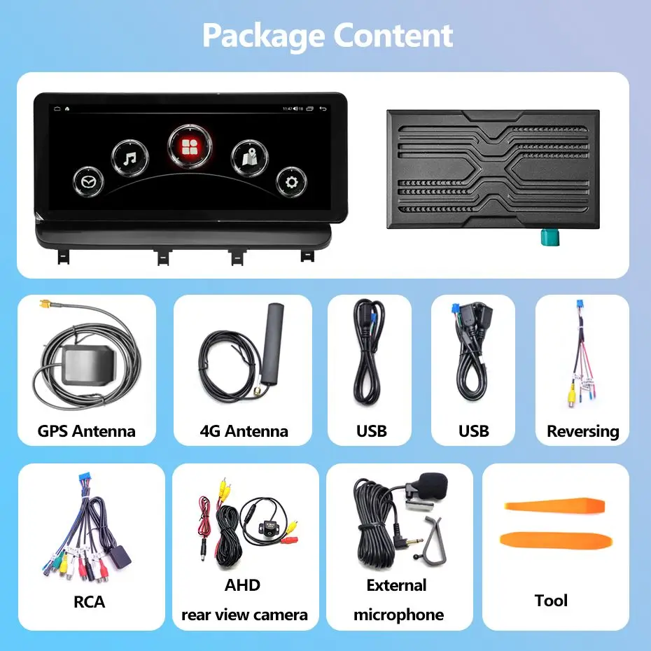 For MAZDA CX-9 2016-2023 12.3 Screen Android 15 Octa Core 1920*720 8+256G Car Multimedia Player Stereo Receiver Radio view 3