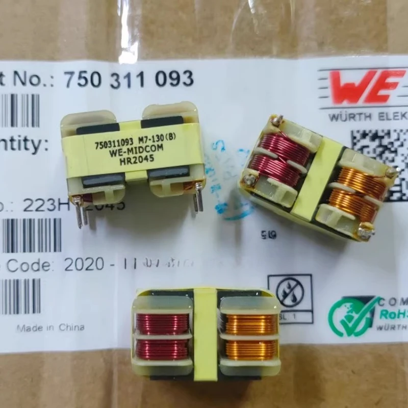 1 шт. 750311093 M7-130(B) WE - MIDCOM EE16,5/6,5/9 WE Трансформатор 1 шт. 750311093 M7-130(B) WE - MIDCOM EE16,5/6,5/9 WE Трансформатор