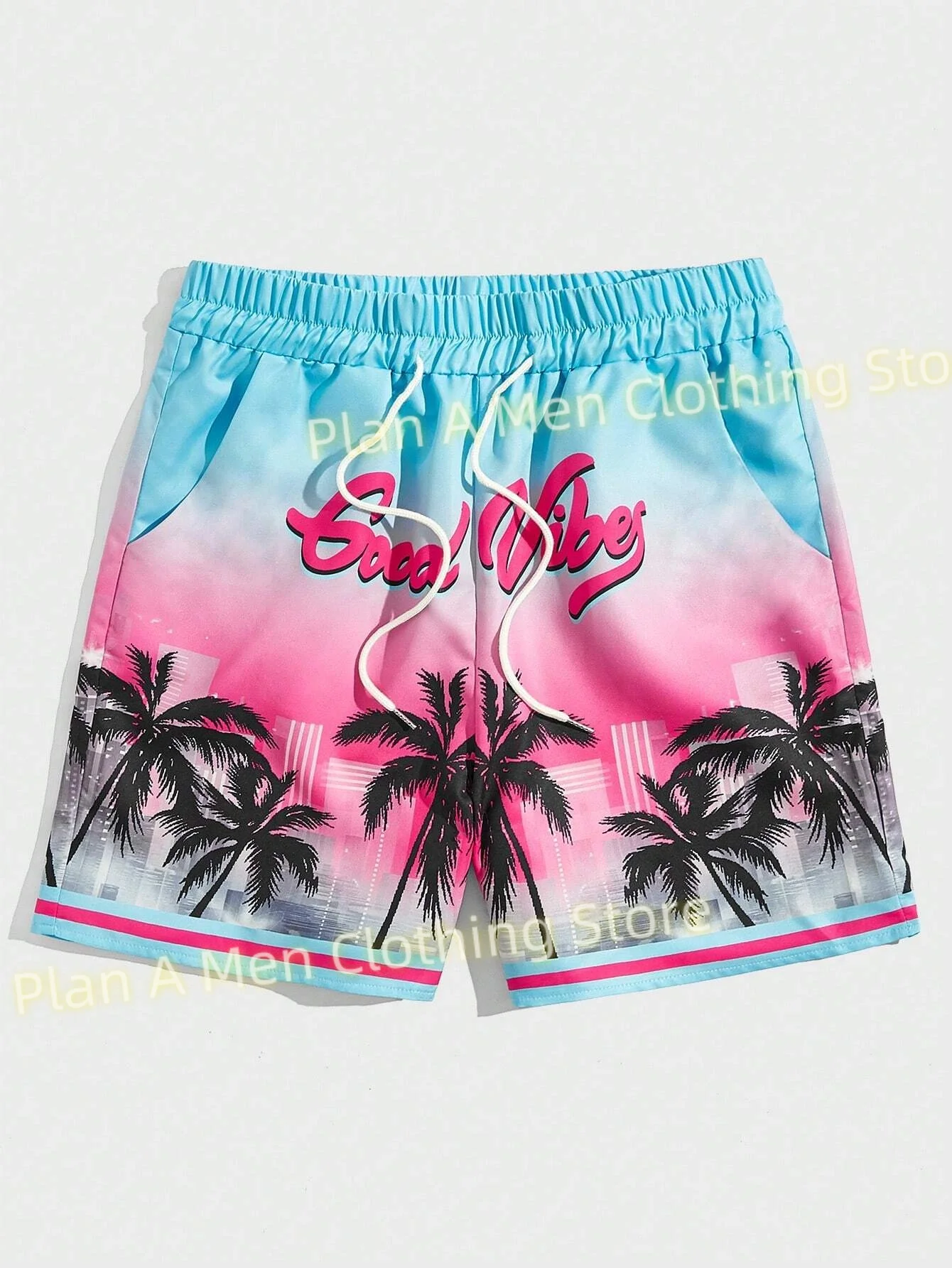 

Coconut Tree Print Men Beach Shorts New Fashion Casual Workout Shorts Men Gym Shorts Hawaii Holiday Sports Shorts Men Clothing