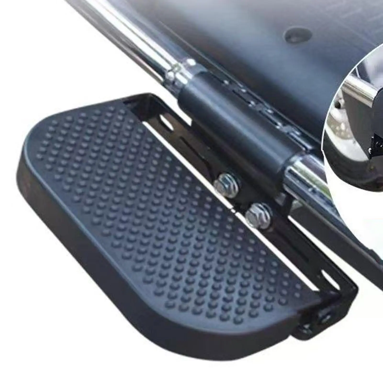 Electric Bike Front Pedals Iron Foot Pegs for Electric Bike Accessories,Folding Step Stool Road Bike Footrest Accessory Foldable