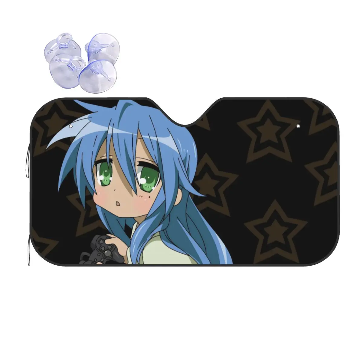 

Аниме Lucky Star милый солнцезащитный козырек на лобовое стекло 76x140 см Izumi Konata фольга солнцезащитный козырек автомобильный Стайлинг