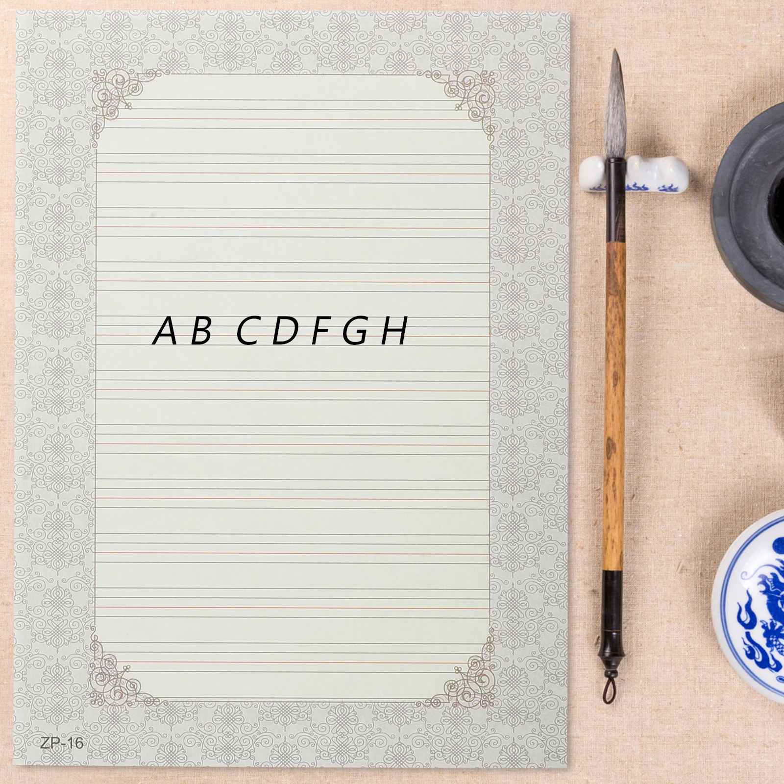 

32 Sheets Calligraphy Paper English Practice Notebook Staff Pads Hand Writing Thickened Smooth Delicate Great Breathability