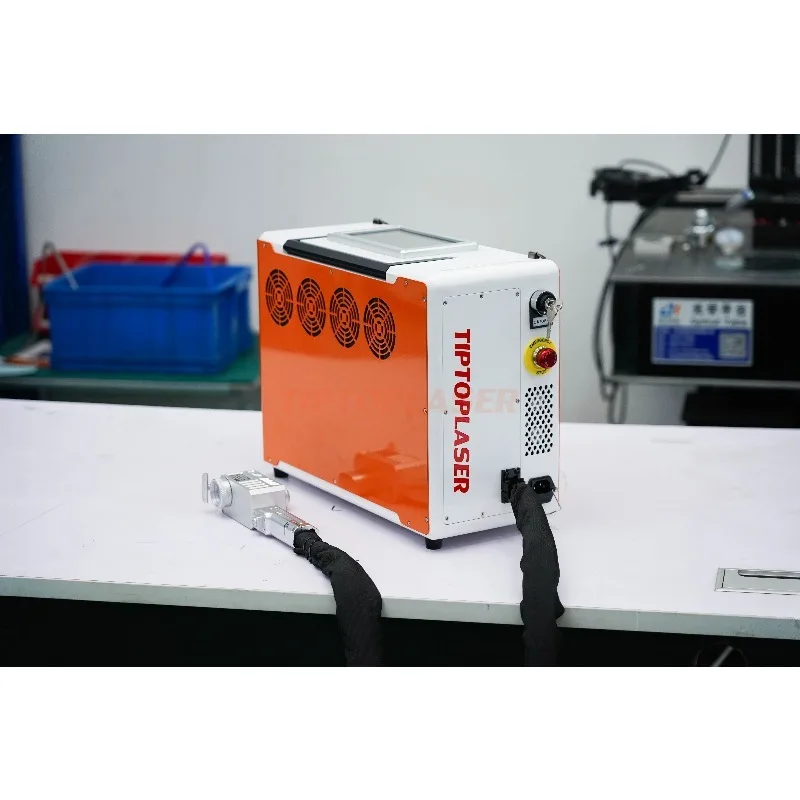 50w 100w 200w Backpack Pulse     Cleaning Machine  for Rust Paint Oil     Metal Mill Scale off Steel Oxide Coating