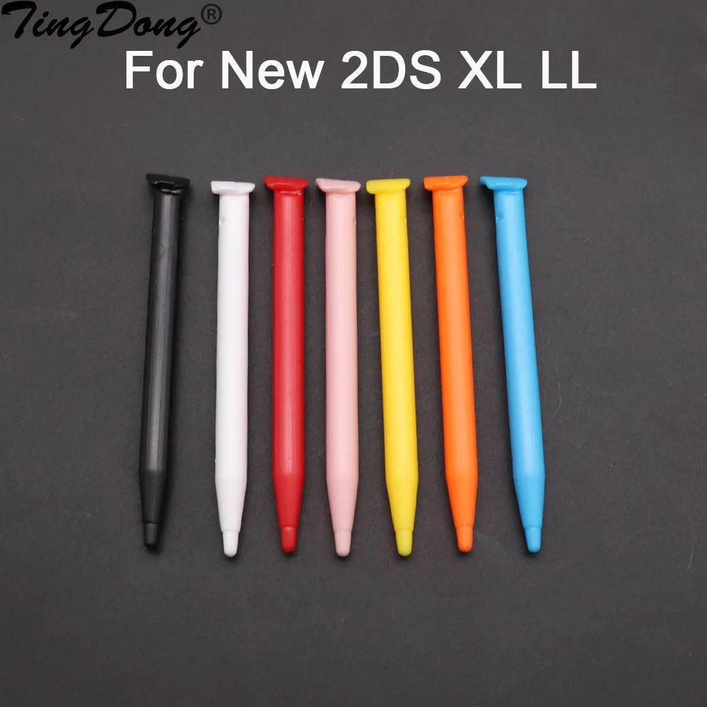 Caneta stylus de plástico para tela sensível ao toque, 5 peças, para novo console de jogos 2ds xl ll, caneta stylus para tela sensível ao toque
