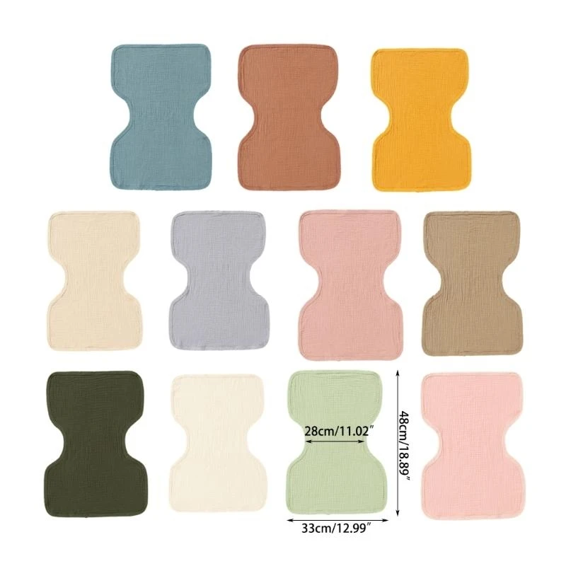 J15U 침을 흘리는 아기 턱받이 신생아 거즈 면화 간호 턱받이 부드러운 트림 천 베개 커버 높은 흡수성 유아 트림 천