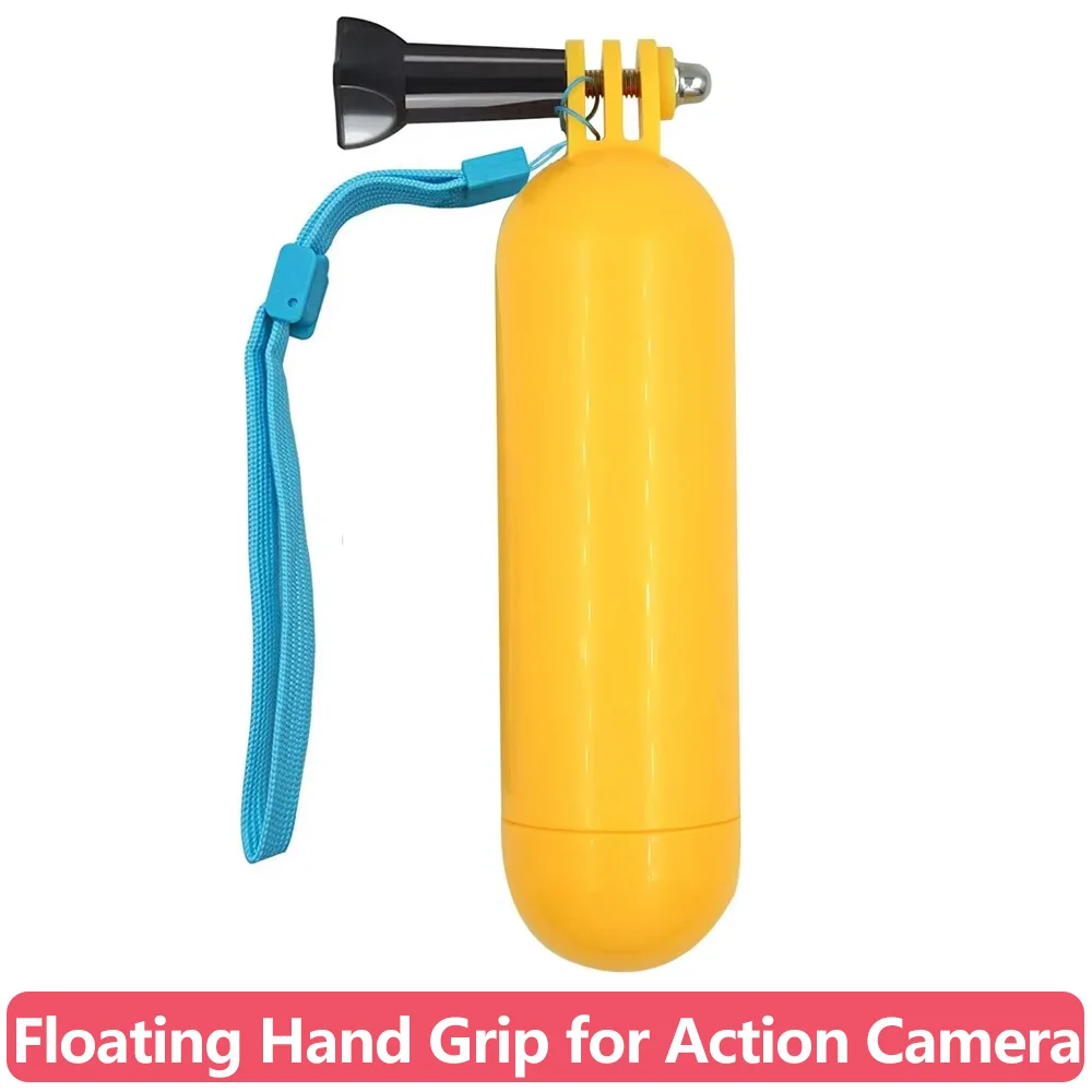 Floating Hand Grip Buoyancy Pole with Anti-Lost Wrist Strap for GoPro Hero 13 12 11 10 9 Insta360 DJI Action Camera Water Sports