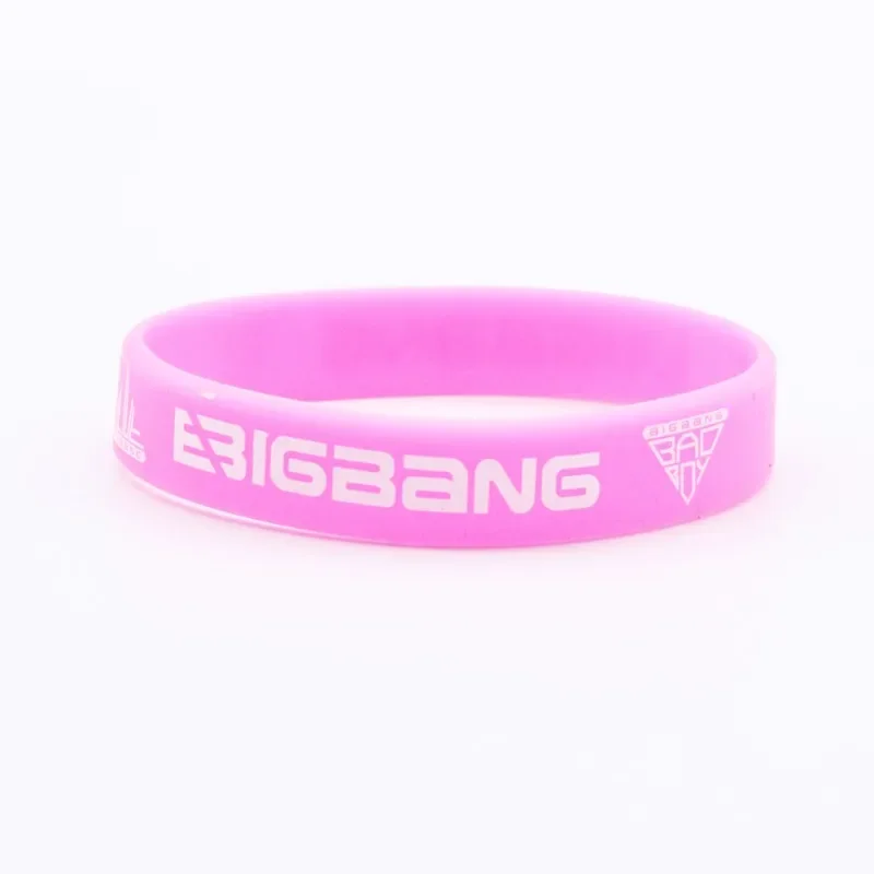 1Pc KPOP Colorful Idol Group Big-bang English Letters Silicone Bracelet Sports Versatile Style Accessories Jewelry Gifts for Fan