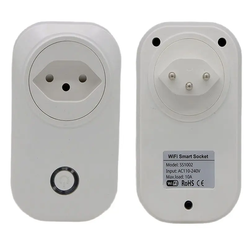 NEW Wifi Smart Socket110~240V 10A Switzerland Jack Wireless Plug Work With Alexa Google Assistant Smart Life APP Free Shipping