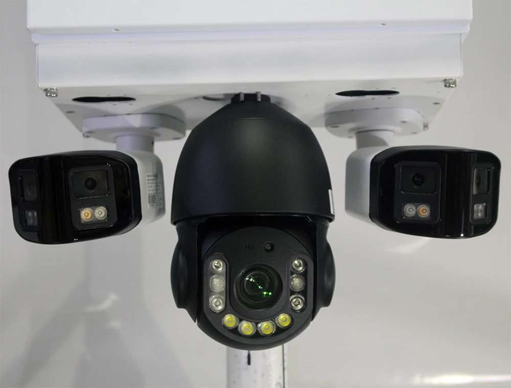 SZGOING 360 نظام كاميرا بانورامي 3 لاسلكي واي فاي IP PTZ كام 30X تكبير تنبيه الطاقة الذكية HD كاميرا أمان تعمل بالطاقة الشمسية 4G #6