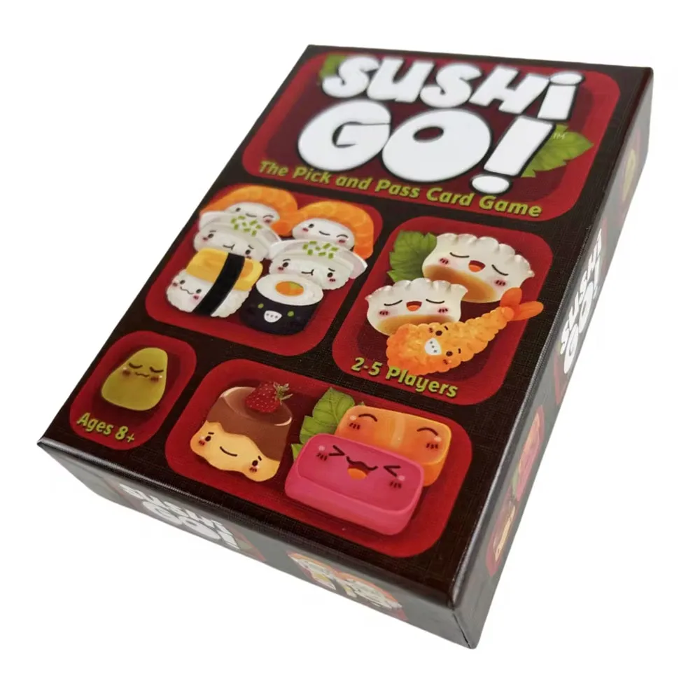 Juego de cartas Sushi Go - ¡Sushi Go Party! El Juego de Cartas Pick&Pass, Cartas Divertidas para la Familia, Perfecto para Fiestas y Juegos de Mesa en Casa