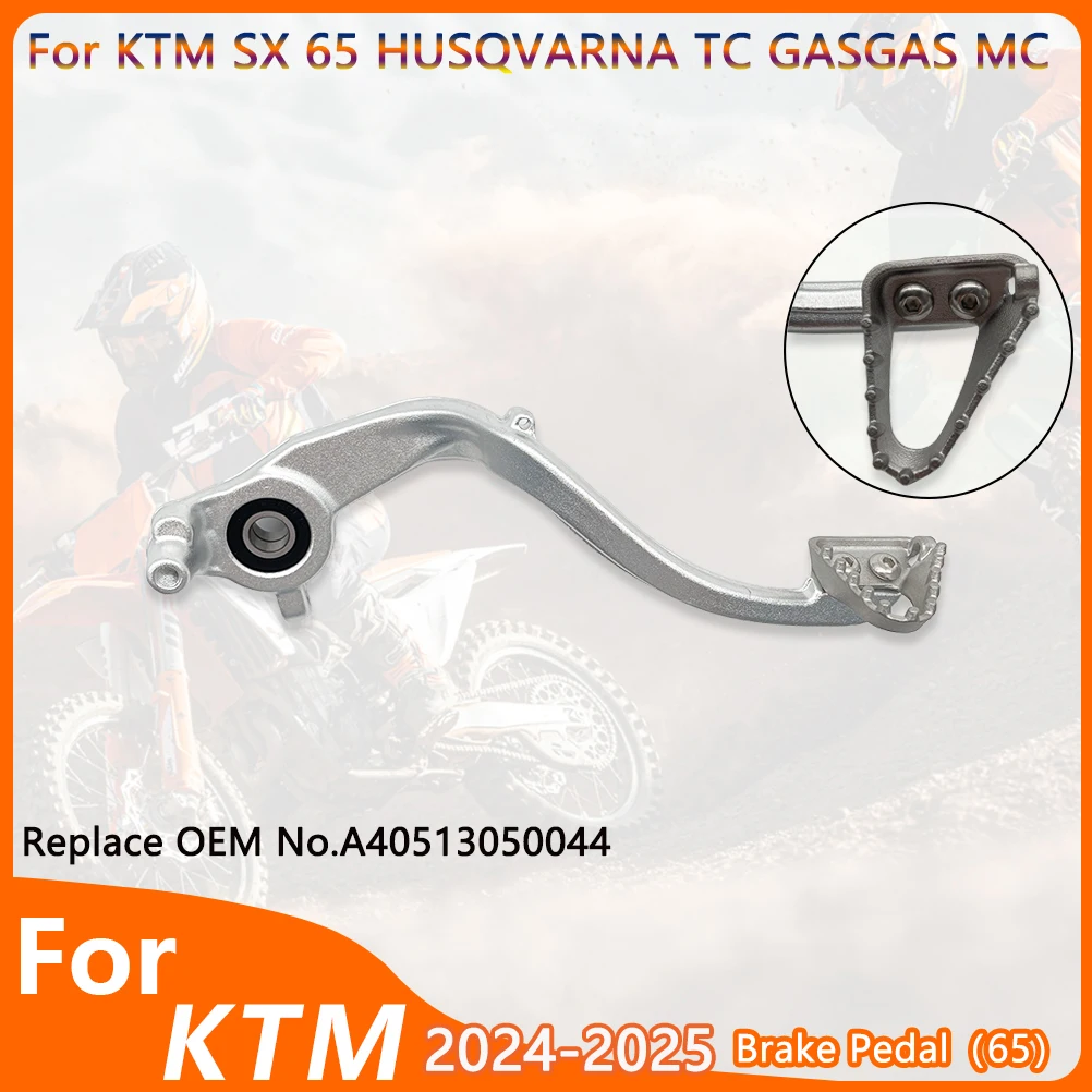 Hinterer Bremspedalhebel für KTM SX 65 2024-2025 HUSQVARNA TC GASGAS MC Motorrad Geschmiedeter Hinterer Bremshebel aus Aluminium