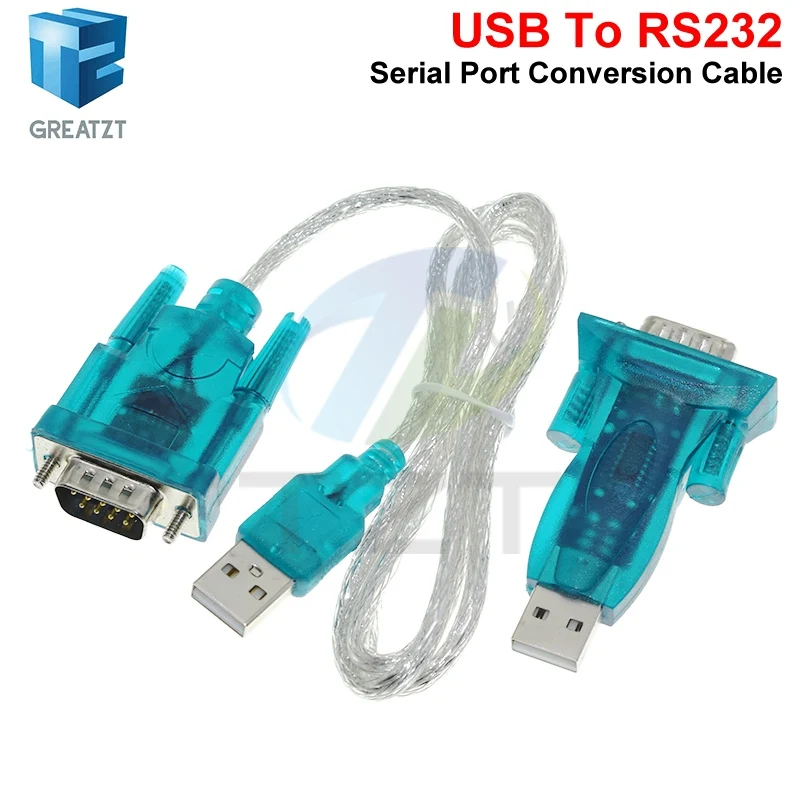TZT 1/2/4PCS HL-340 New USB to RS232 COM Port Serial PDA FT232 9 pin DB9 Adapter support WIN7 Compatible CH340