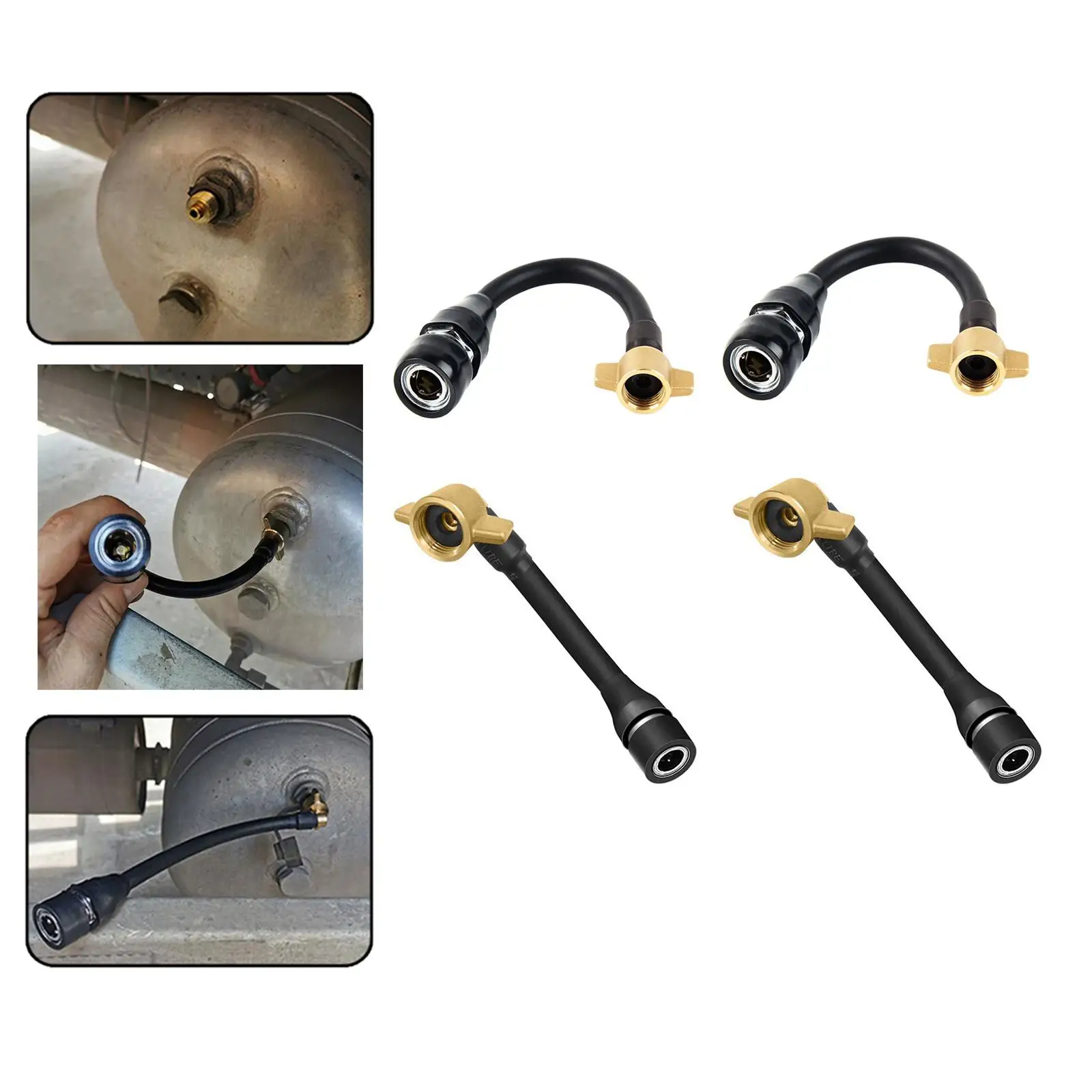SP20 Universal Air Intake Connector Three Layer Rubber Hose for Truck Air Tank Heavy Duty Semi Trailers