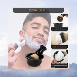 Men's Shaving Bowl Shave Soap Cup Face Cleaning Tools Holder Shaving Mug Male Shaving Appliance, Father's Day Men's Shaving Gift