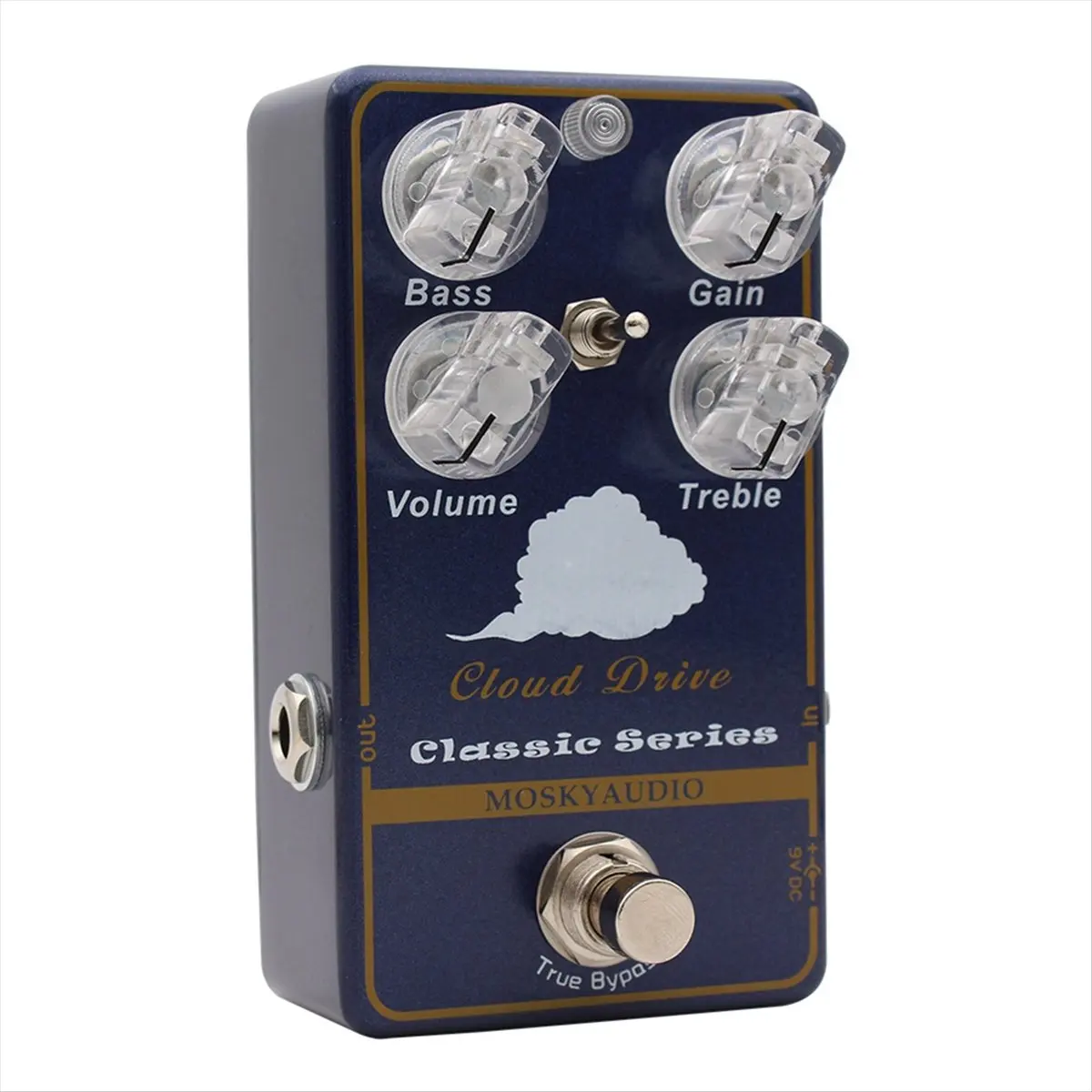 IN-A674U! Pedal de Efeito para Guitarra Cloud Drive Clean Overdrive True Bypass para Guitarra Elétrica com Controle de Volume, G