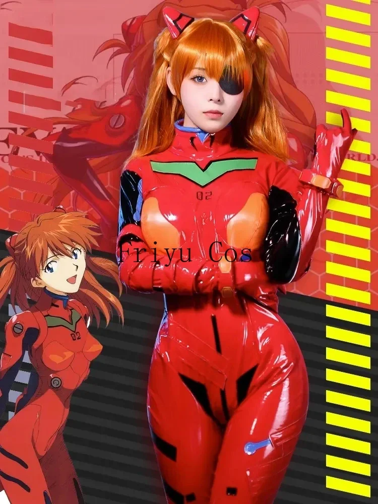 Asuka Langley Soryu Cosplay Costumes Uniform Game EVA Role Play Halloween Carnival Party Outfit For Women Girls