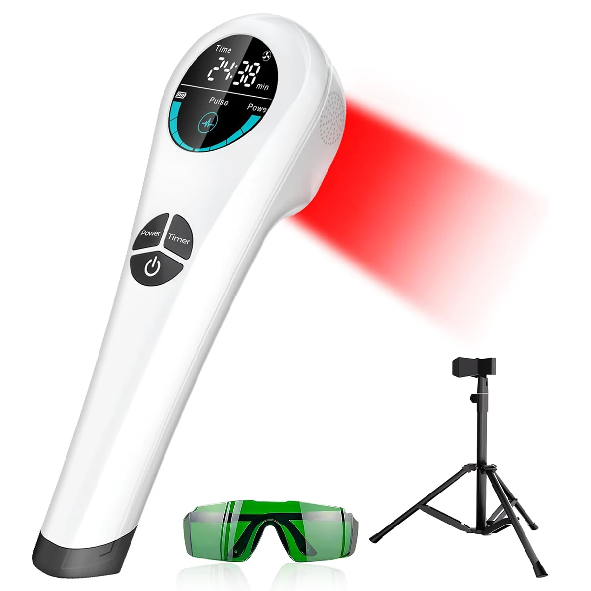 

Cold Red Light Therapy Device with Stand, Infrared Light Therapy Wand Targets Sore Muscles & Joints Issues light therapy device