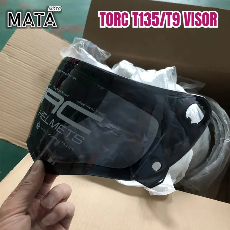 

HOT TORC T137/T9 Retro Helmet Visor Transparent/black Anti-fog/light Black Anti-fog/silver-plated Anti-fog Helmet Accessories