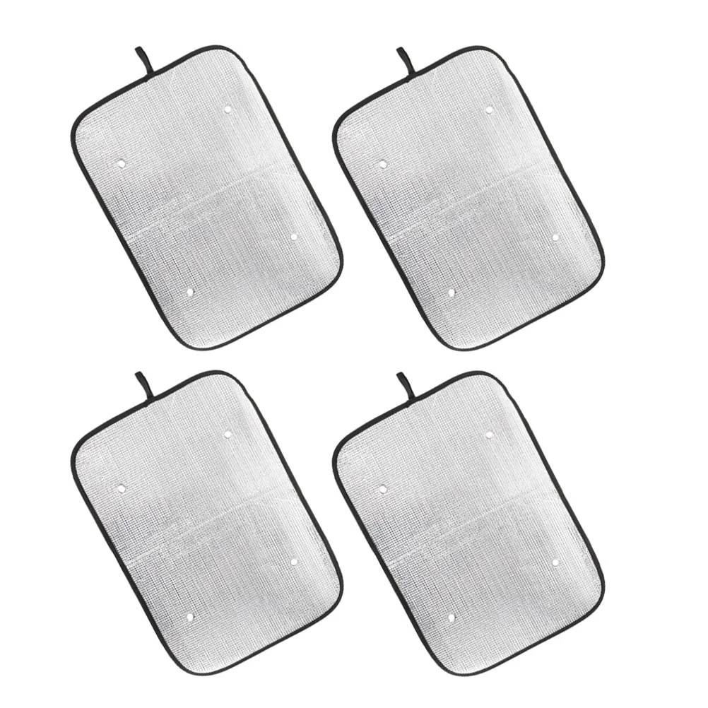 4 قطعة Rv الشمس الظل لباب نافذة تعتيم حماية رقيقة الألومنيوم احباط مظلة السيارات مقطورة اكسسوارات نافذة التخييم تغطي #5