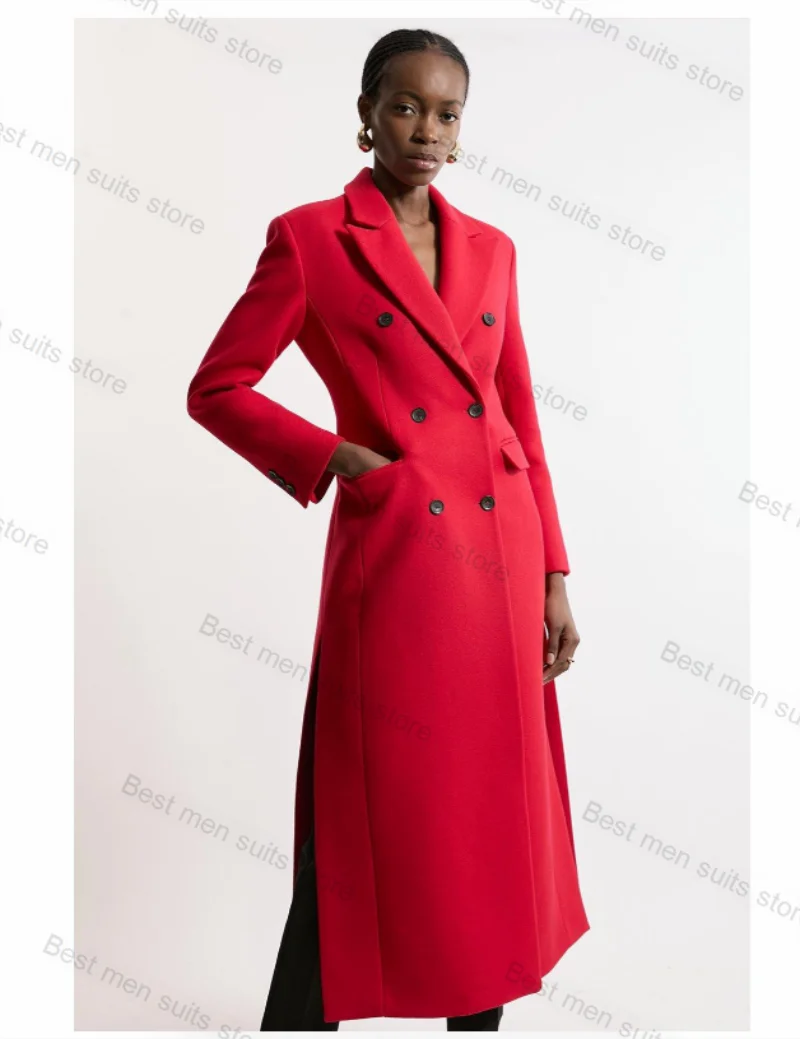 Cashmere Woolen Women Suit 1 Piece Blazer Overcoat Formal Office Lady Coat Jacket Customized Wedding Tuxedos Skirt Prom Dress