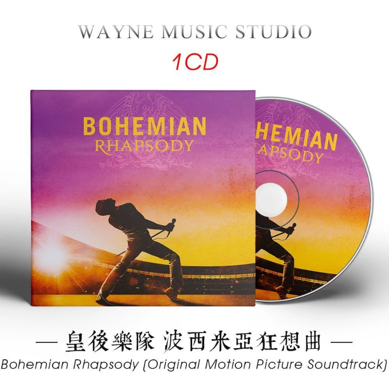 Disco Compacto de Música de la Película Bohemian Rhapsody de Queen, CD de los Mejores Éxitos del Álbum OST, Colección de Regalos para Cosplay, Walkman, Sonidos de Coche