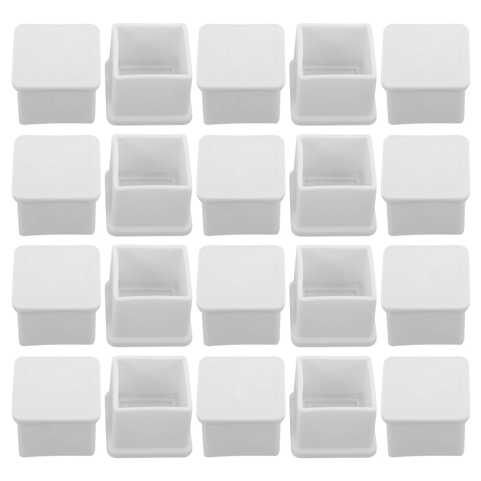 

20pcs Chair Leg Protectors Table Feet Pads Non-Slip Floor Protectors For Hardwood Furniture Leg Covers Reusable Plastic Caps
