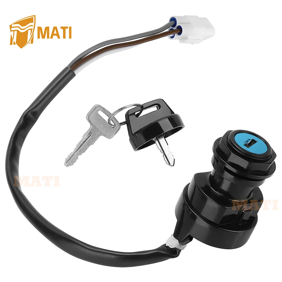 MATI Ignition Key Switch for Kawasaki Prairie 650 700 Brute Force 650-4x4 KFX700 2002-2013 27005-1267 27005-1230 Warranty 1 year