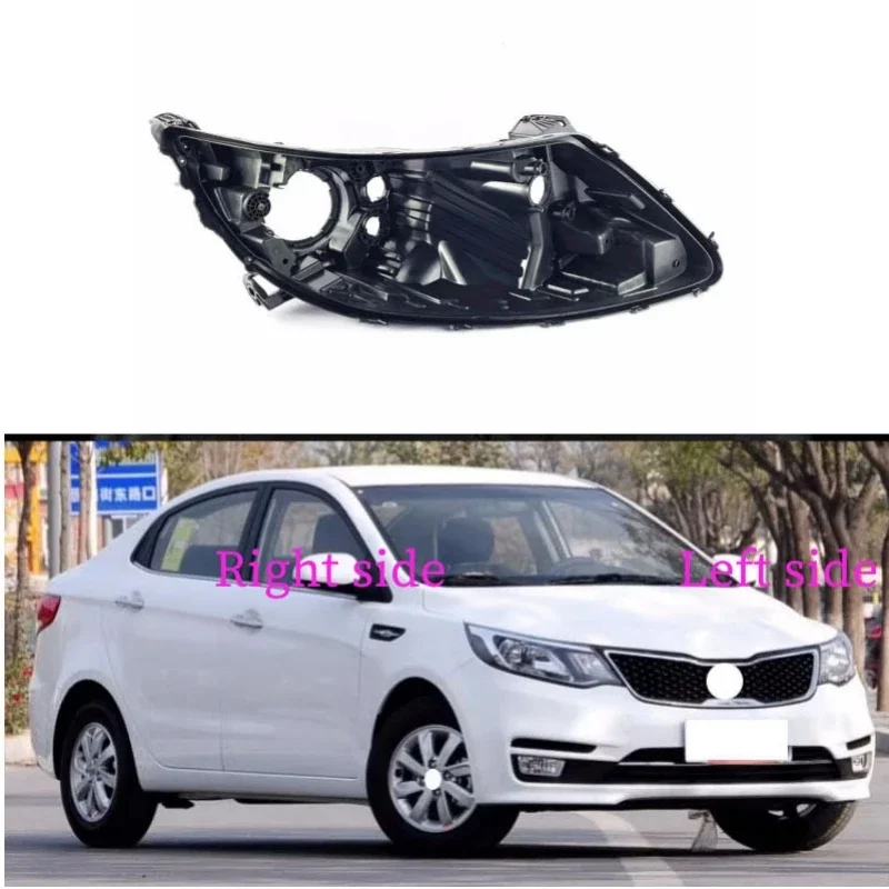 

For KIA K2 2014 2015 Headlight Base Headlamp House Headlamp Rear Cover Auto Headlight Black Back Rear Shell