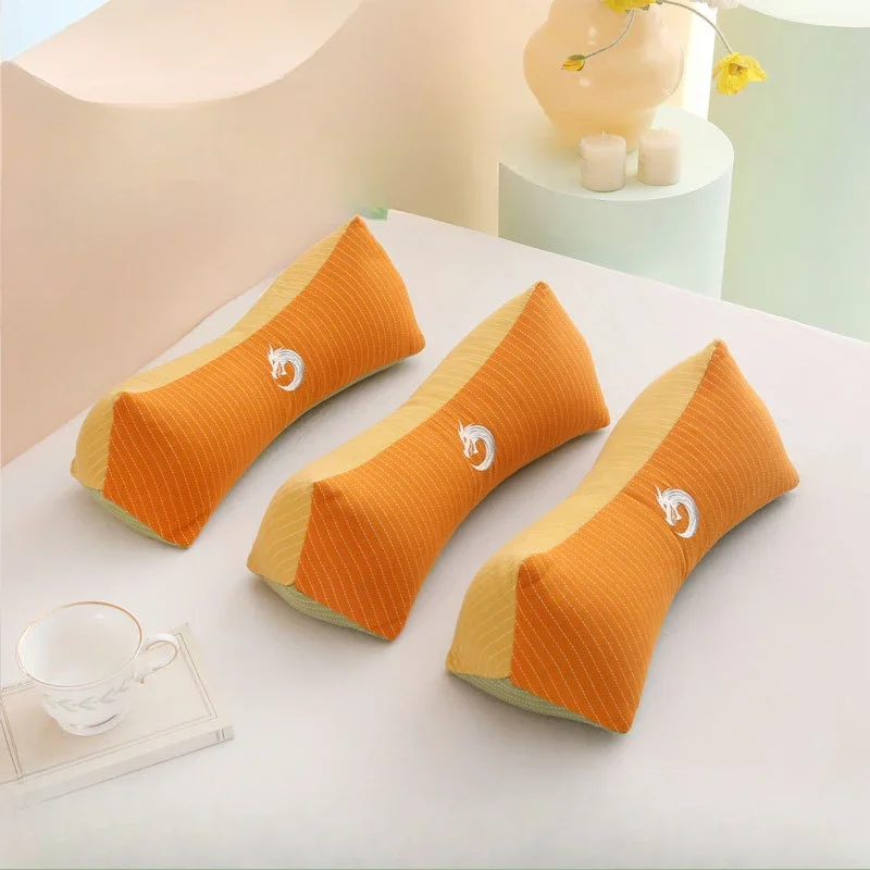 New Buckwheat Pillow Longyun Buckwheat Pillow Full Buckwheat Shell Filled Triangular Long Cervical Pillow