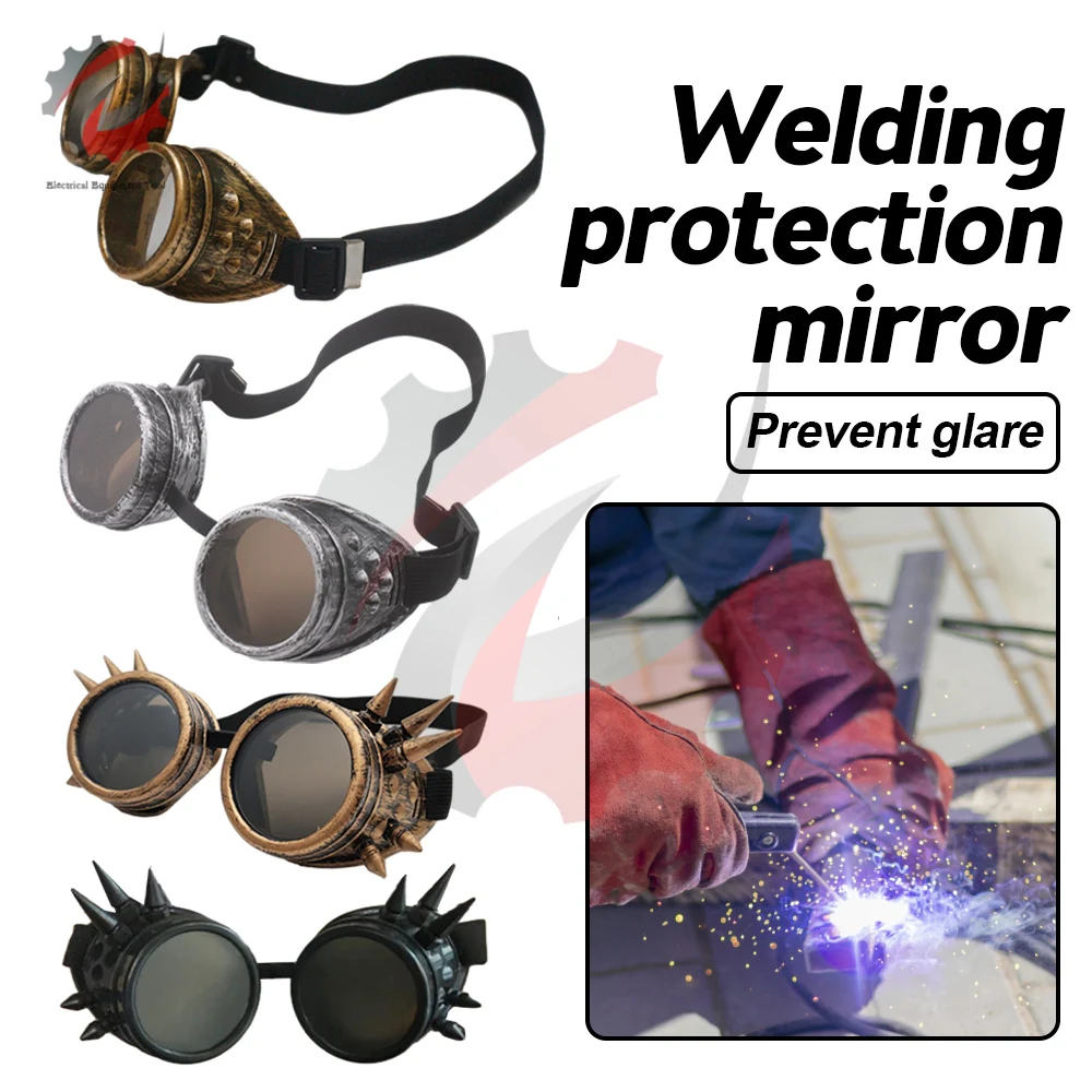 Fashion Welding Goggles Vintage Style Steampunk Sunglasses Welder Specific Glasses Soldering Protective Equipment