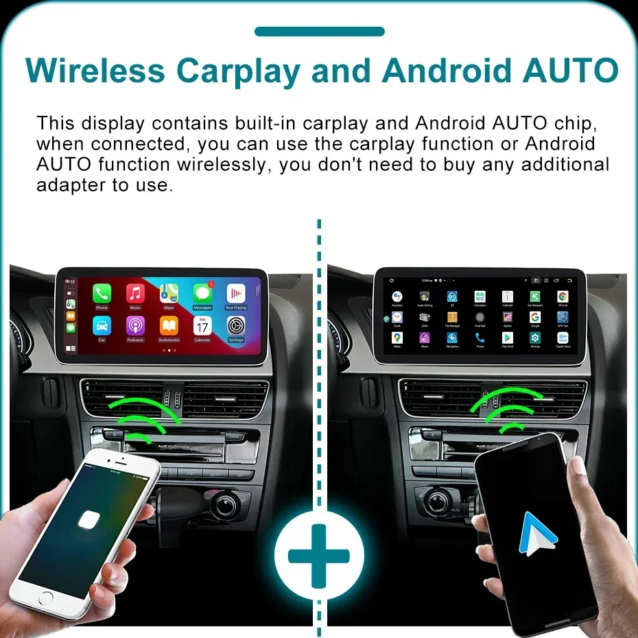 8 Core Wireless Carplay Android 14 Auto Auto Radio 2 DIN Für Audi A4 B8 A5 2009-2015 Stereo 1920*720 Bildschirm Multimedia-Player GPS – Detail 14