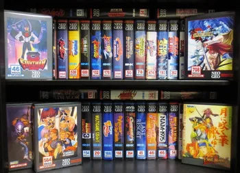 NeoGeo MVS-AES Shockbox mit Cover Art Arcade Game Card Art Box für klassisches Spiel, passend für Original AES/MVS