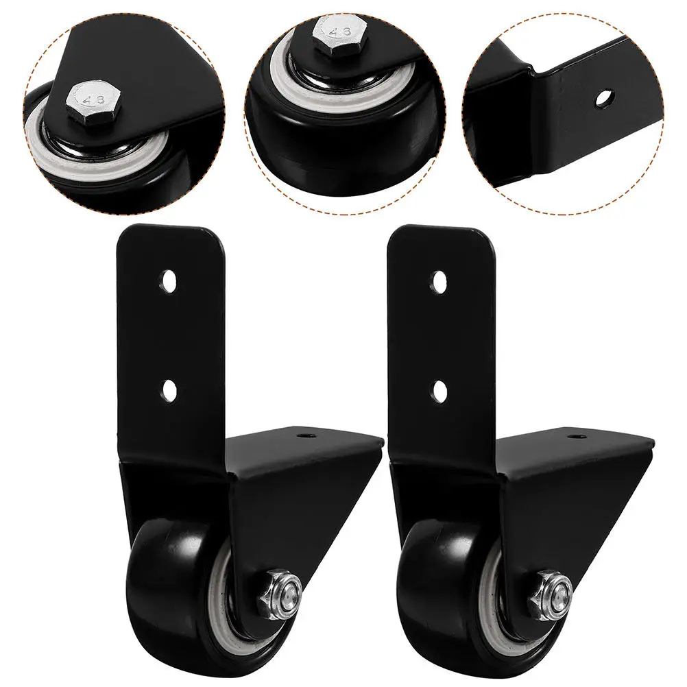 4Pcs Furniture Casters Silent Caster Wheels Polyurethane Rubber Stable Replacement Wheels for Drawer Cabinet Mobility