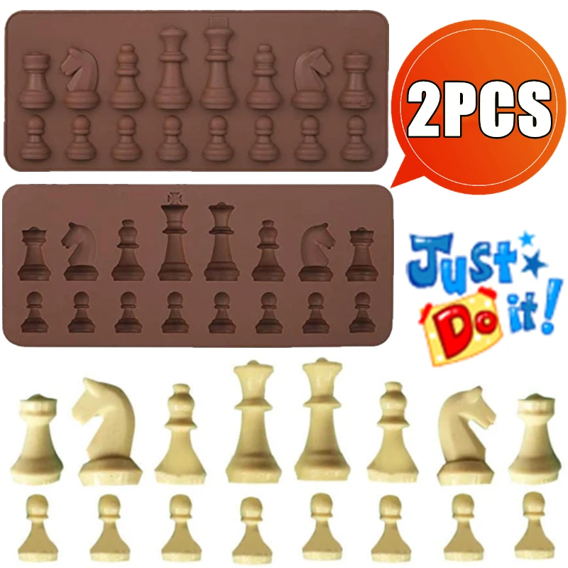 2/1PC Cake Mold Chess Shaped Chocolate Molds Silicone Mold Ice Cube Mould Cake Decorating Tools Baking Mould Kitchen Accessories